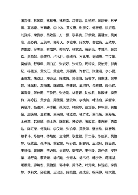 名字 表|10000中国普通人名大全